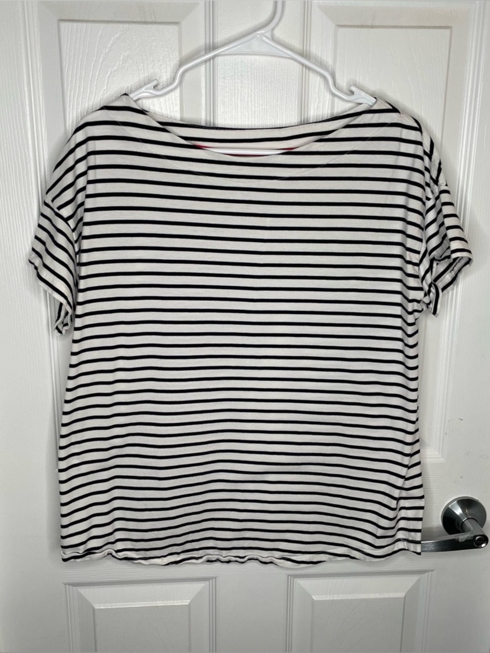 Boden Breton Stripe Boat Neck Short Sleeve T-Shirt Navy/White Beach Nautical 14